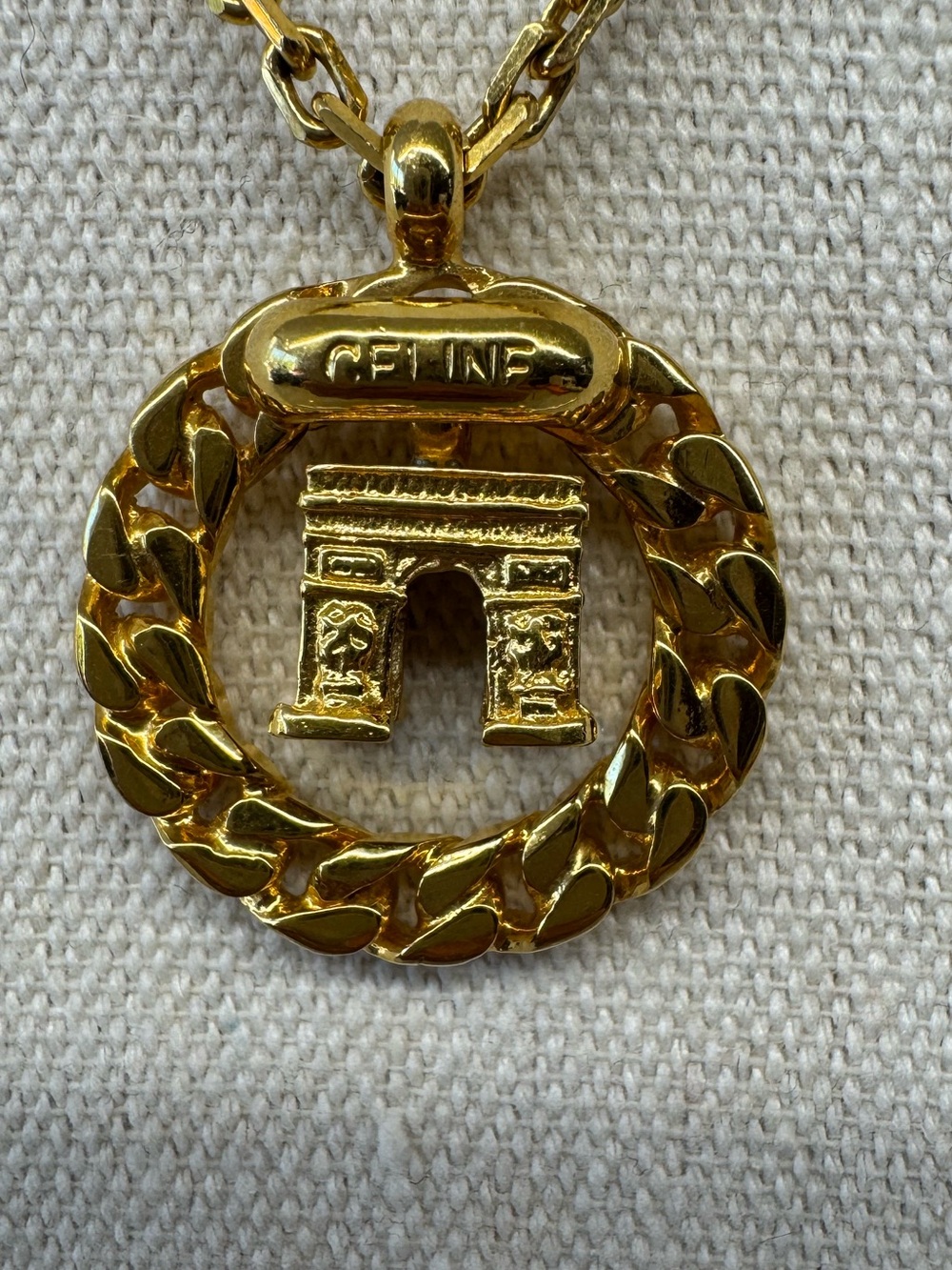 Celine Arc De Triomphe “Triumphal Arc” Necklace - Picture 2 of 7